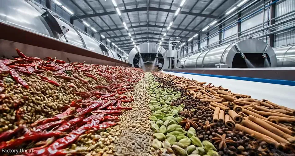 A still from the masala manufacturing film